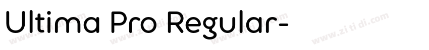 Ultima Pro Regular字体转换